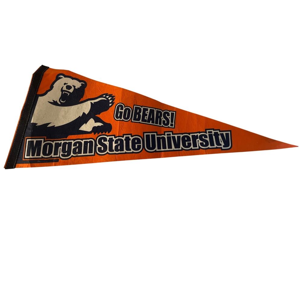 Vintage Morgan State University Bears felt pennant Baltimore MD HBCU Collectible
